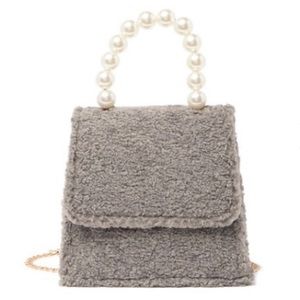 NWT - Pink Haley Jocelyn Faux Fur Bag